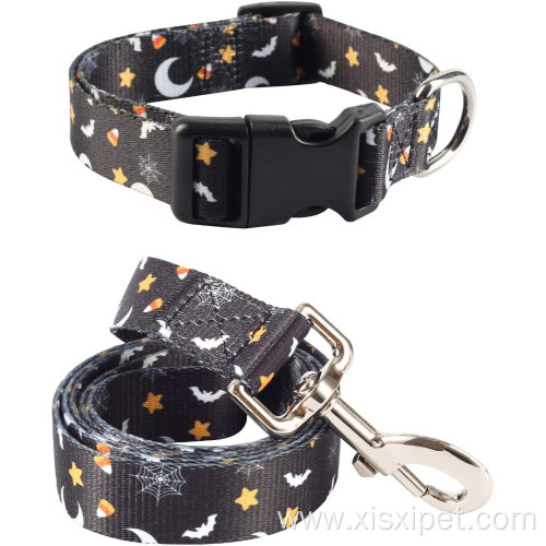 set wholesale floral nylon personalized dog collar custom